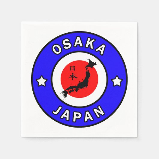 Osaka Japan Servet (Voorkant)