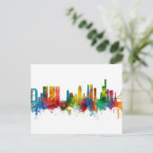Osaka Japan Skyline Briefkaart (Staand voorkant)