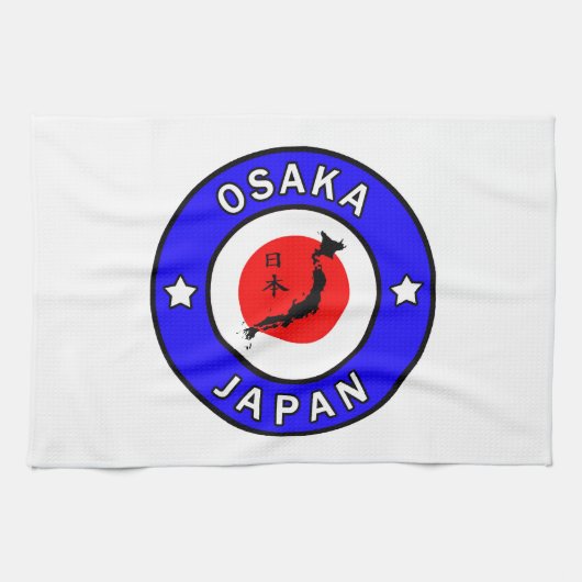 Osaka Japan Theedoek (Horizontaal)