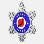 Osaka Japan Tin Sneeuwvlok Ornament (Rechts)