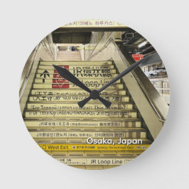 Osaka Japan Treinstation Trap Ronde Klok