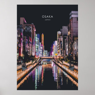 Osaka, Japanse reisbaan Poster