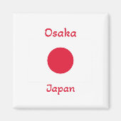 Osaka Japanse vlag Magneet (Voorkant)