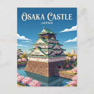 Osaka Kasteel Japan Briefkaart