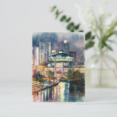 Osaka Waterverf schilderij Briefkaart (Staand voorkant)