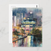 Osaka Waterverf schilderij Briefkaart (Voorkant / Achterkant)