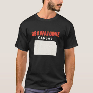 Osawatomie Kansas USA State America Travel Kansan T-shirt