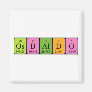 Osbaldo periodieke tabelnaam magneet
