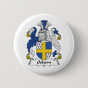 Osborn Family Crest Ronde Button 5,7 Cm