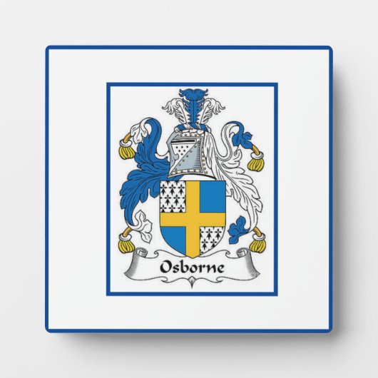 Osborne Family Crest Fotoplaat (Voorkant)