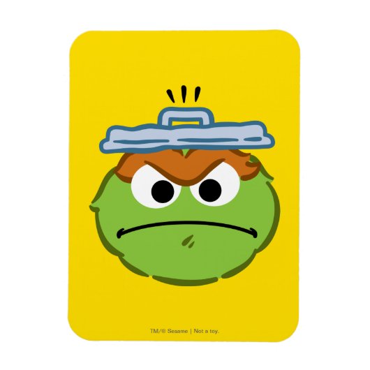 Oscar Angry Face Magneet (Verticaal)