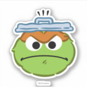 Oscar Angry Face Sticker (Voorkant)