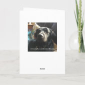 Oscar Black Dog Birthday Card Kaart (Achterkant)
