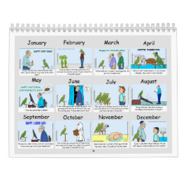 Oscar de Cartoon Parrot 2024 Kalender
