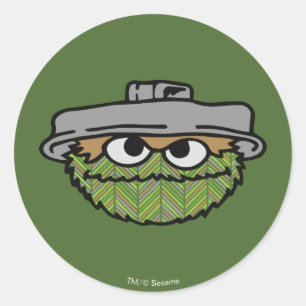 Oscar de Groentje 80's Flashback Ronde Sticker