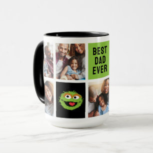 Oscar de Grouch Beste papa fotocollage Mok