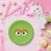 Oscar de Grouch Big Face Papieren Bordje (Feest)
