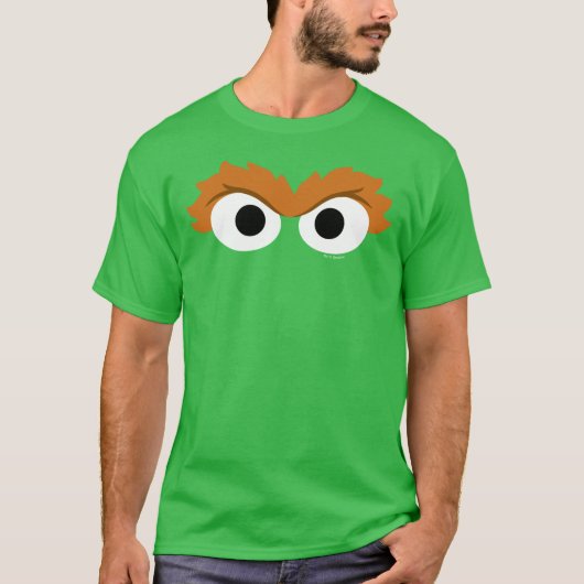 Oscar de Grouch Big Face T-shirt (Voorkant)