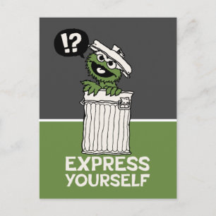 Oscar de Grouch Express jezelf Briefkaart