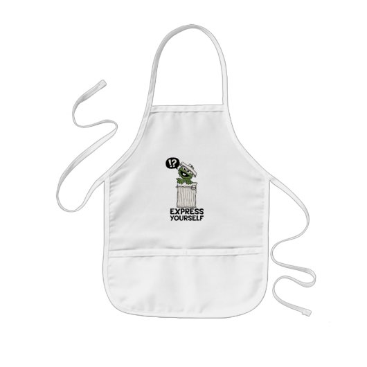 Oscar de Grouch Express jezelf Kinder Schort (Voorkant)