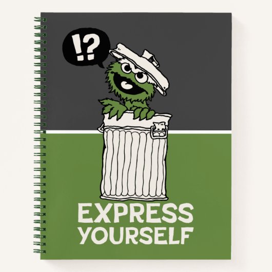 Oscar de Grouch Express jezelf Notitieboek (Voorkant)