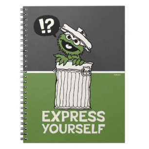 Oscar de Grouch Express jezelf Notitieboek