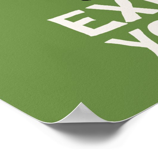 Oscar de Grouch Express jezelf Poster (Hoek)