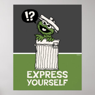 Oscar de Grouch Express jezelf Poster