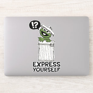 Oscar de Grouch Express jezelf Sticker