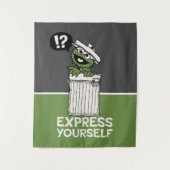 Oscar de Grouch Express jezelf Wandkleed (Voorkant)
