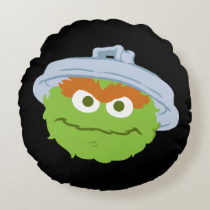 Oscar de Grouch Face Rond Kussen