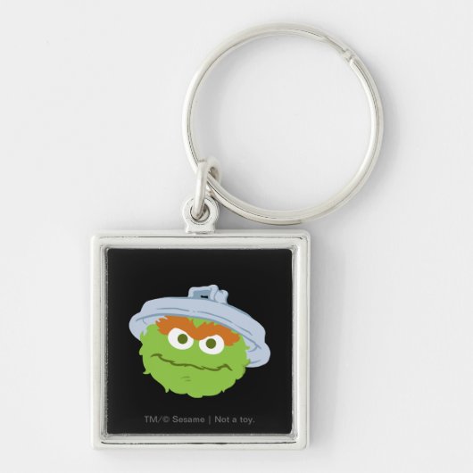 Oscar de Grouch Face Sleutelhanger (Voorkant)