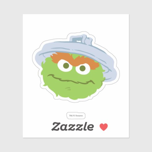 Oscar de Grouch Face Sticker (Vel)