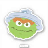 Oscar de Grouch Face Sticker (Voorkant)
