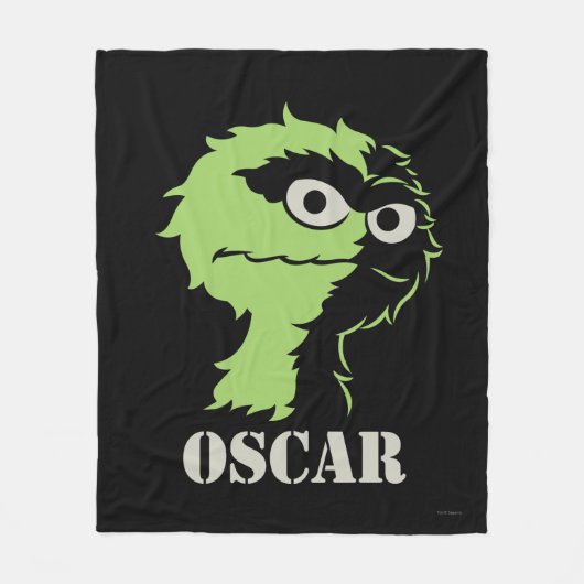 Oscar de Grouch Half Fleece Deken (Voorkant)