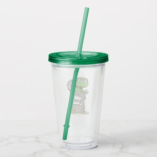 Oscar de Grouch Scram Acryl Drinkbeker (Achterkant)