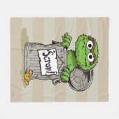 Oscar de Grouch Scram Fleece Deken (Voorkant (Horizontaal))
