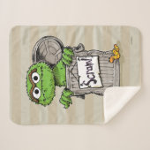 Oscar de Grouch Scram Sherpa Deken (Voorkant (horizontaal))