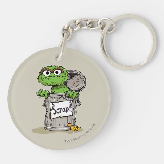 Oscar de Grouch Scram Sleutelhanger (Achterkant)