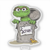 Oscar de Grouch Scram Sticker (Voorkant)