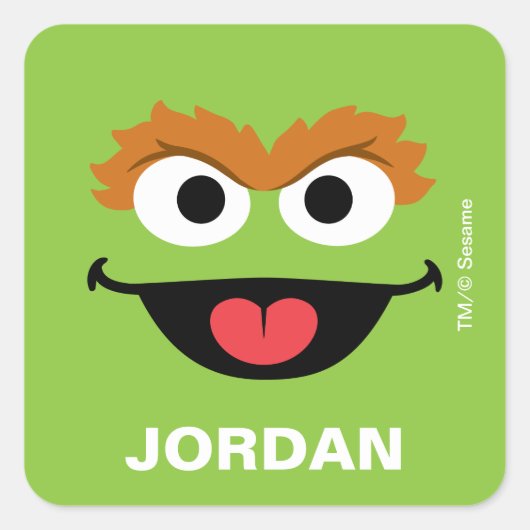 Oscar de Grouch - Terug naar School Labels (Voorkant)