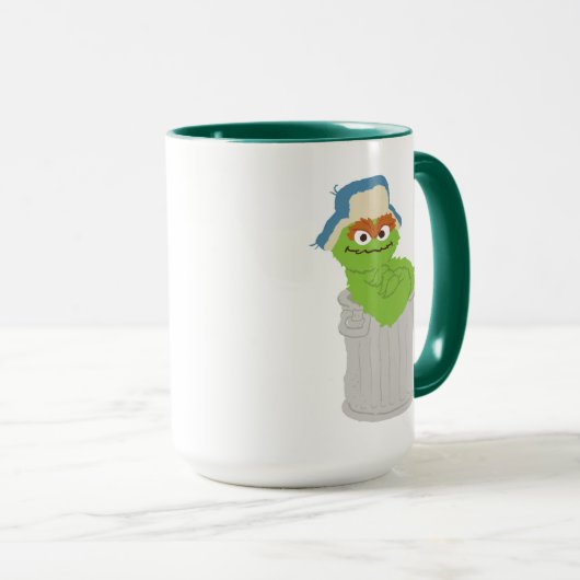 Oscar de Grouch Trash Can Lean Mok (Voorkant rechts)