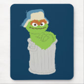 Oscar de Grouch Trash Can Lean Muismat (Voorkant)