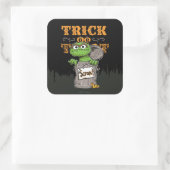 Oscar de Grouch - Trick of Scram! Vierkante Sticker (Tas)
