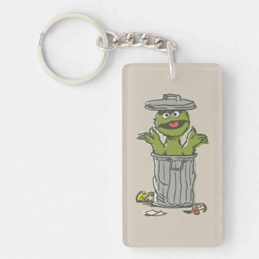 Oscar de Grouch Vintage 1 Sleutelhanger (Voorkant)