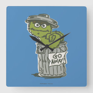 Oscar de Grouch Vintage 2 Vierkante Klok