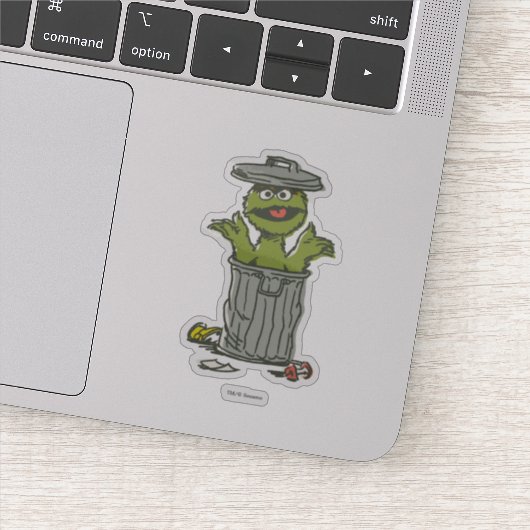 Oscar de Grouch Vintage Sticker (Detail)
