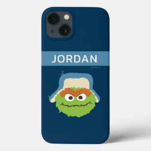 Oscar de Grouch Woodland Face Jouw namen toevoeg iPhone 13 Hoesje
