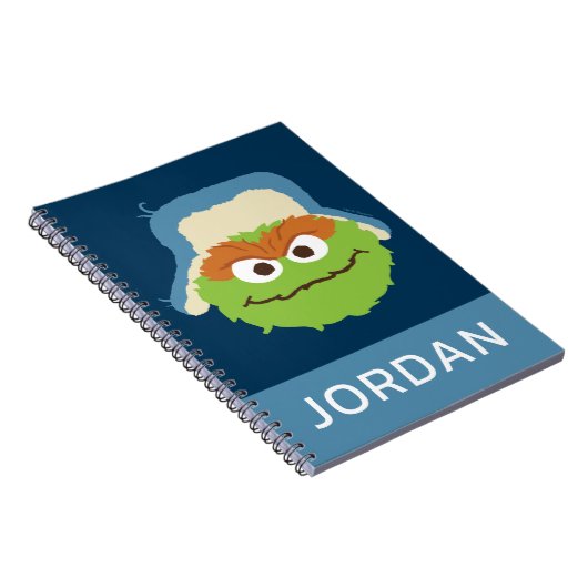 Oscar de Grouch Woodland Face | Jouw namen toevoeg Notitieboek (Rechterzijde)