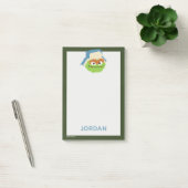 Oscar de Grouch Woodland Face | Jouw namen toevoeg Post-it® Notes (Kantoor)